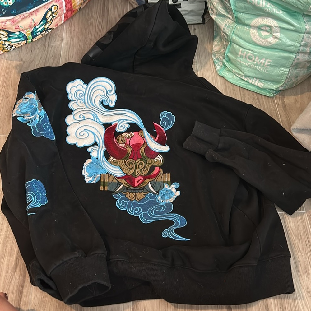 BIBI SAMA ONI EMBROIDERED HOODIE - Picture 2 of 3
